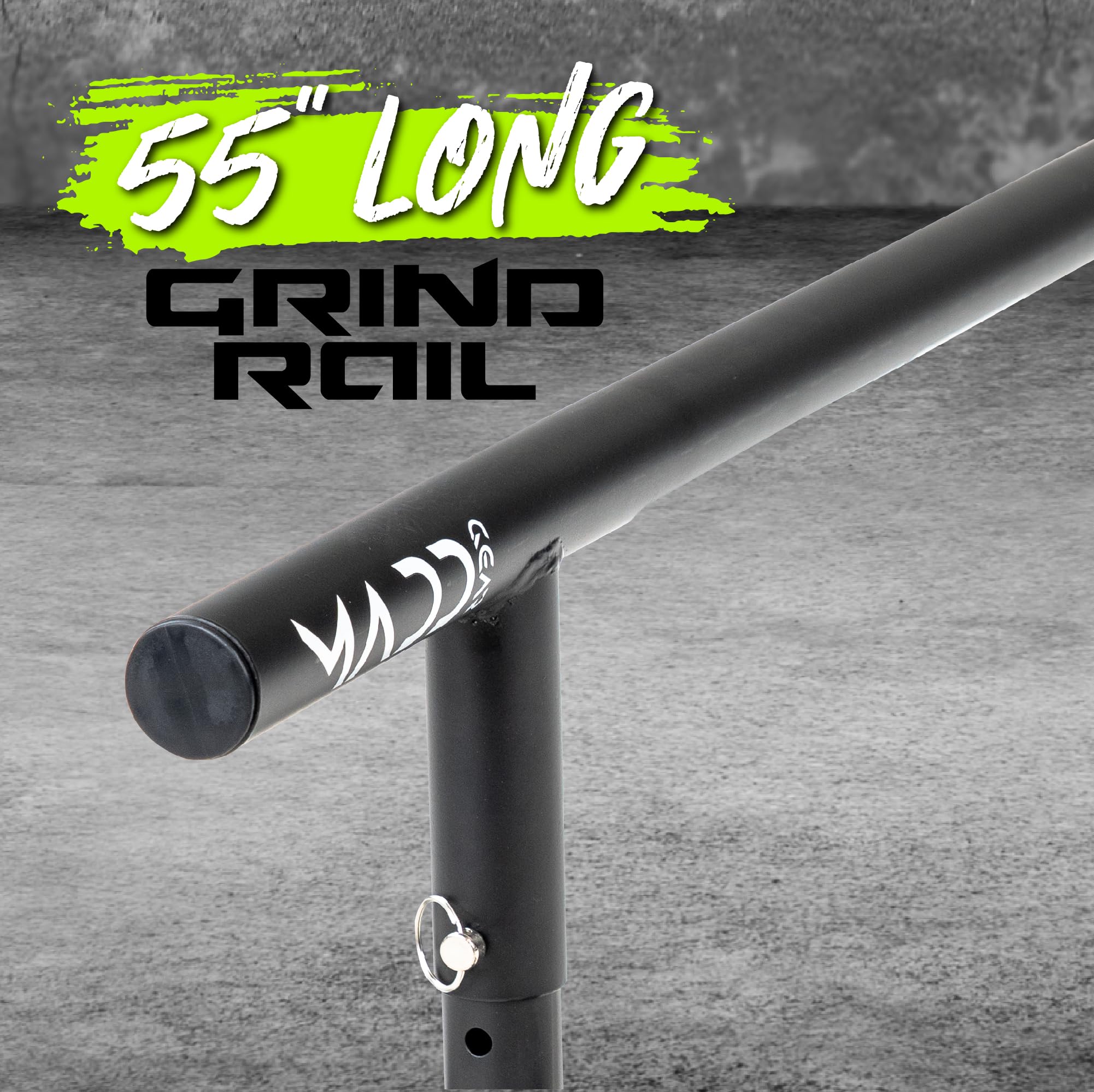 Madd Gear Round Grind Rail for Scooters, Skateboards, Inline Skates – 55