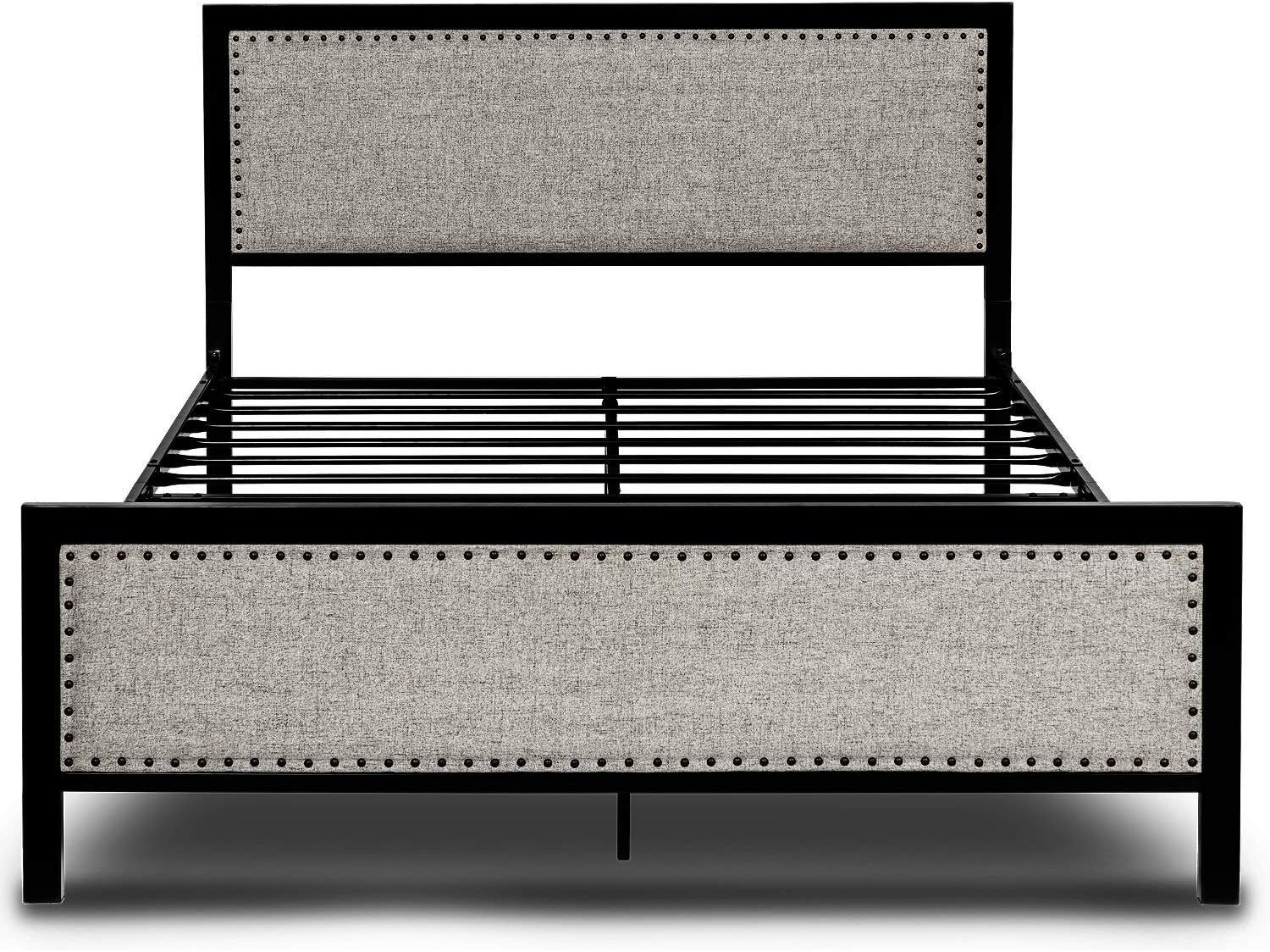 Best Metal Platform Bed Frame With Headboard And Footboard Queen