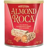 Almond Roca Buttercrunch Toffee with Almonds, 10 oz by Almond Roca | Classic Almond Buttercrunch Toffee - Individually Wrapped Chocolate Candy - Gluten Free, Kosher - Gifts and Sharing
