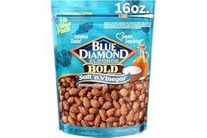 Blue Diamond Almonds, Bold Salt 'n Vinegar, 16 Ounce (Pack of 1)