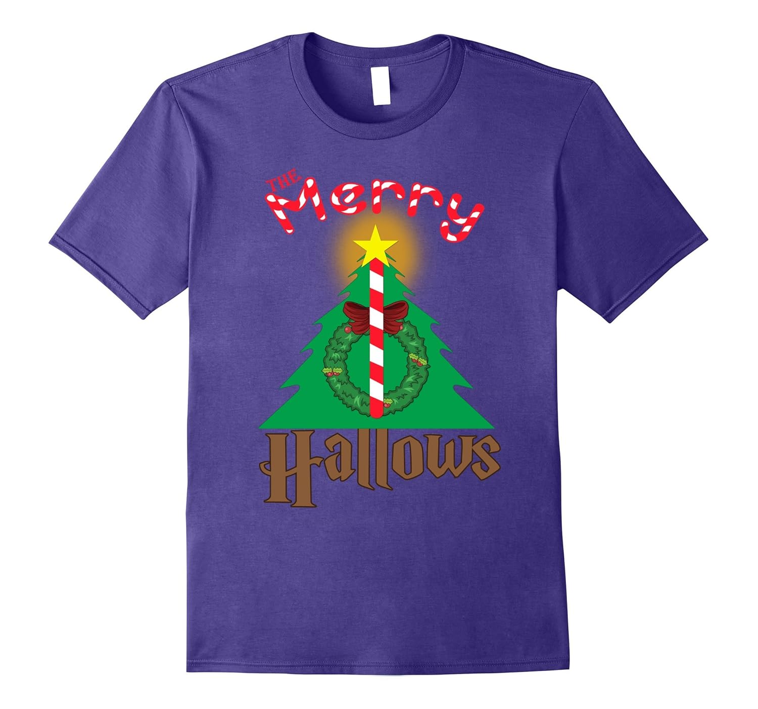 The Merry Hallows Funny Christmas T-shirt-Rose