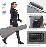 CAHAYA 39 Inch Electric Guitar Gig Bag with 9mm Padding Waterproof Dual Shoulder view 3