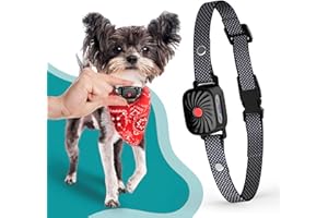 TRAINTAIL Bark Collar for Small/Medium Dogs, No Shock Anti Bark Collar, Rechargeable Anti Barking Collar w/2 Vibration & Beep Modes, Waterproof Shockless Smart Dog Stop Barking Control Device (Black)