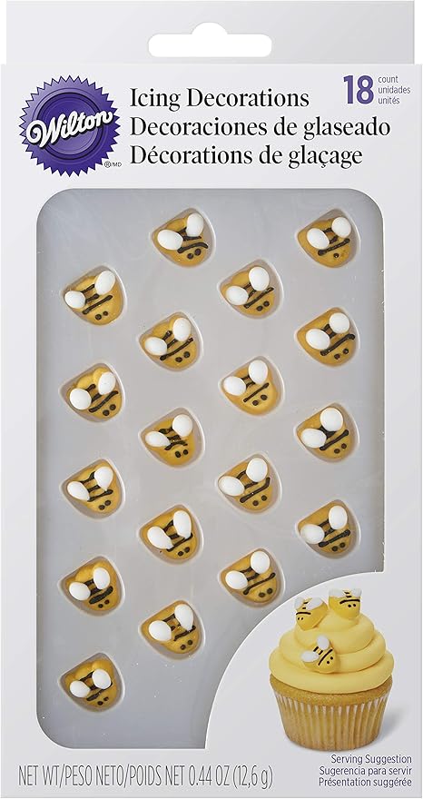 Bumble Bee Edible Decorations 12 6g 0 44oz Pack Of 18 Amazon
