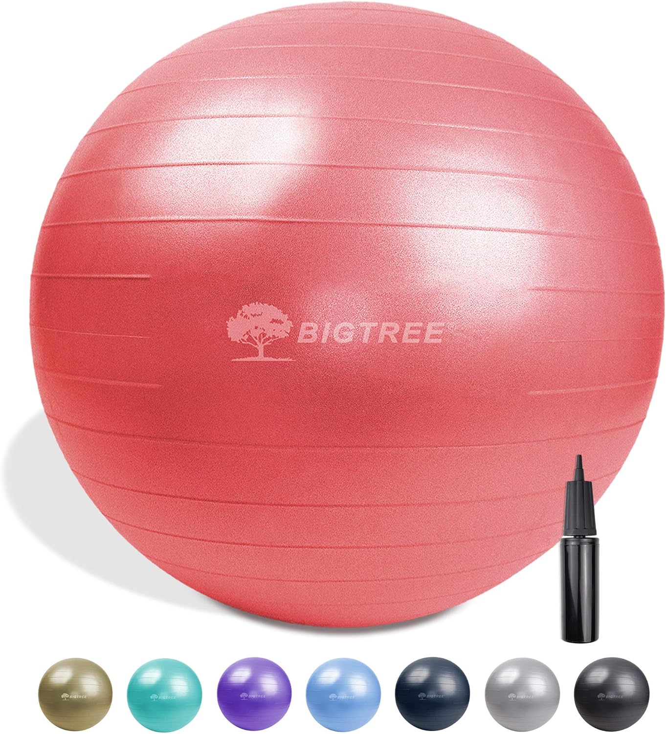 red yoga ball
