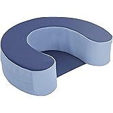 Factory Direct Partners 10423-NVPB SoftScape Sit and Support Ring for Babies and Infants, Cushioned Foam Floor Seat with Non-Slip Bottom for Nursey, Playroom, Daycare - Navy/Powder Blue