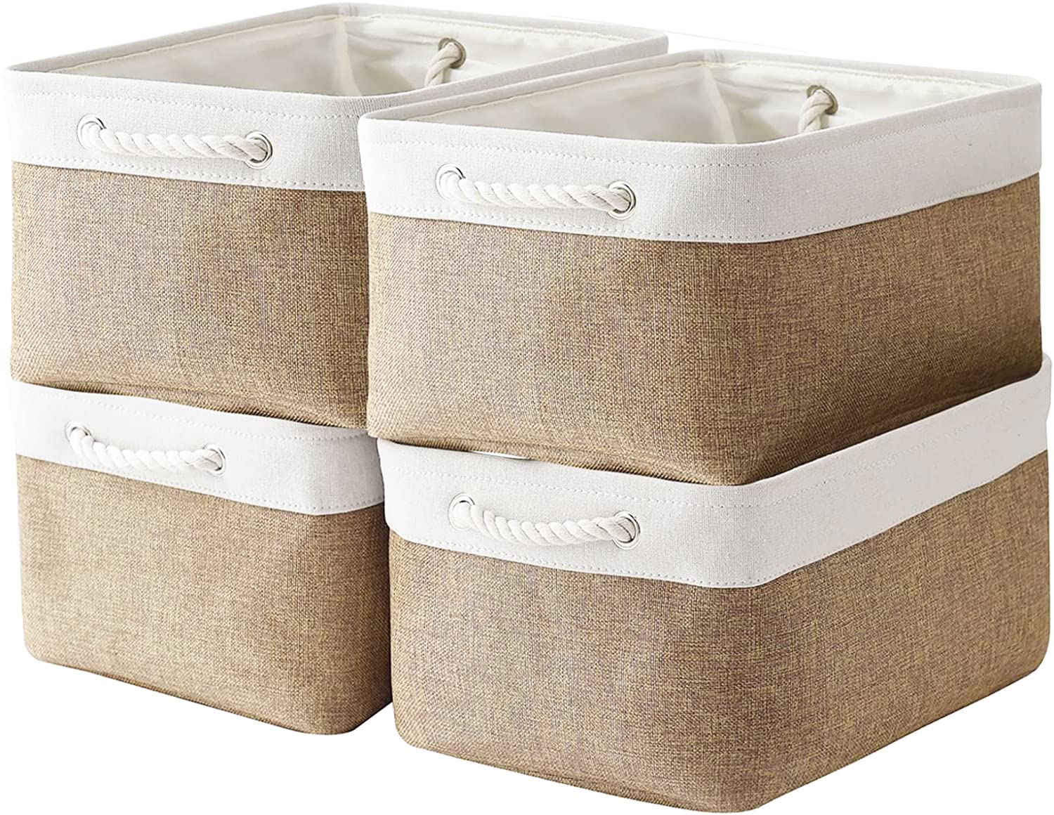 Sacyic Storage Basket Fabric Sturdy Canvas Storage