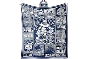 VIGKOIR Gifts for Men, Football Throw Blanket, City Football Style Gifts for Women Youth Fans, Warm Travel Blanket for Sofa Bed 60x50 Inch