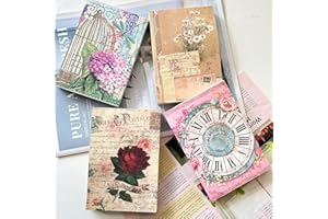 FMOACEN 400 PCS Vintage Scrapbooking Paper Junk Journal Supplies Kit Aesthetic Decorative Craft Paper Retro DIY Papers for Art Journaling Bullet Journals Planners Embellishment