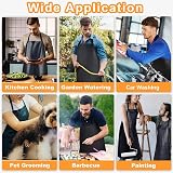 BURNTOP 2 Pack Waterproof Rubber Adjustable Apron 40" Heavy Duty Kitchen view 5