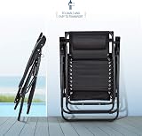 SUNMER Sun Lounger Garden Chairs Set of 2 Zero Gravity Chairs with Cup Holder view 6