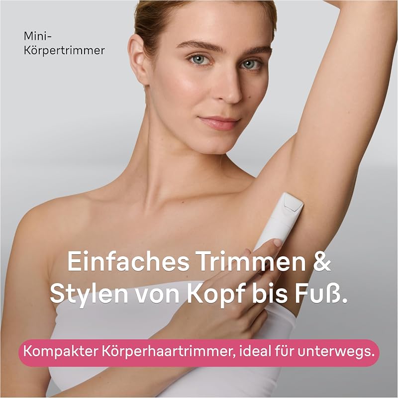 Body Mini-Trimmer Damen, Haarentfernung, BS1000, Weiß