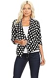 Casual 3/4 Sleeve Open Front Cardigan Jacket Work