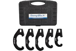 Bang4buck Tie Rod and Pitman Arm Adjusting Tool Set, Five Sizes Tie Rod Adjusting Tool Compatible with Most Tie Rod Adjustment Applications
