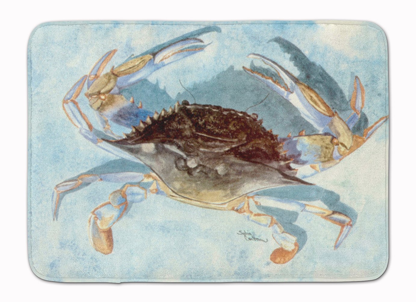 Caroline's Treasures Blue Crab Floor Mat, Multicolor, 19" x 27"