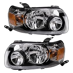 TRQ 2 Piece Headlight Assembly Set Driver