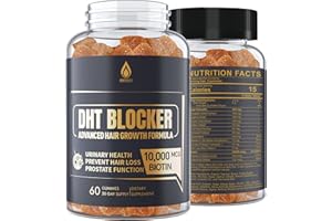 ENVYDEAL DHT Blocker Gummies Hair Growth Supplement, Super Potency Saw Palmetto & Biotin 10000 mcg for Women & Men, Plus 12 Proprietary Blend - Prevent Hair Loss, Blocking DHT Receptors, Hormonal Balance