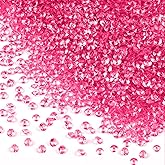Hordolry 10000Pcs Crystal Acrylic Diamond Fake Gems Vase Filler, 4.5mm Faux Diamonds for Table Scatter Wedding Party, Bridal Shower, Birthday Decoration, Pink