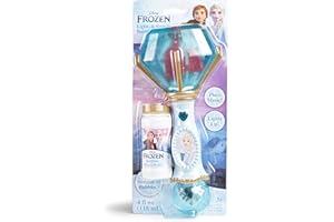Little Kids Disney Frozen Elsa Light and Sound Musical Bubble Wand, Includes Bubble Solution (20513)