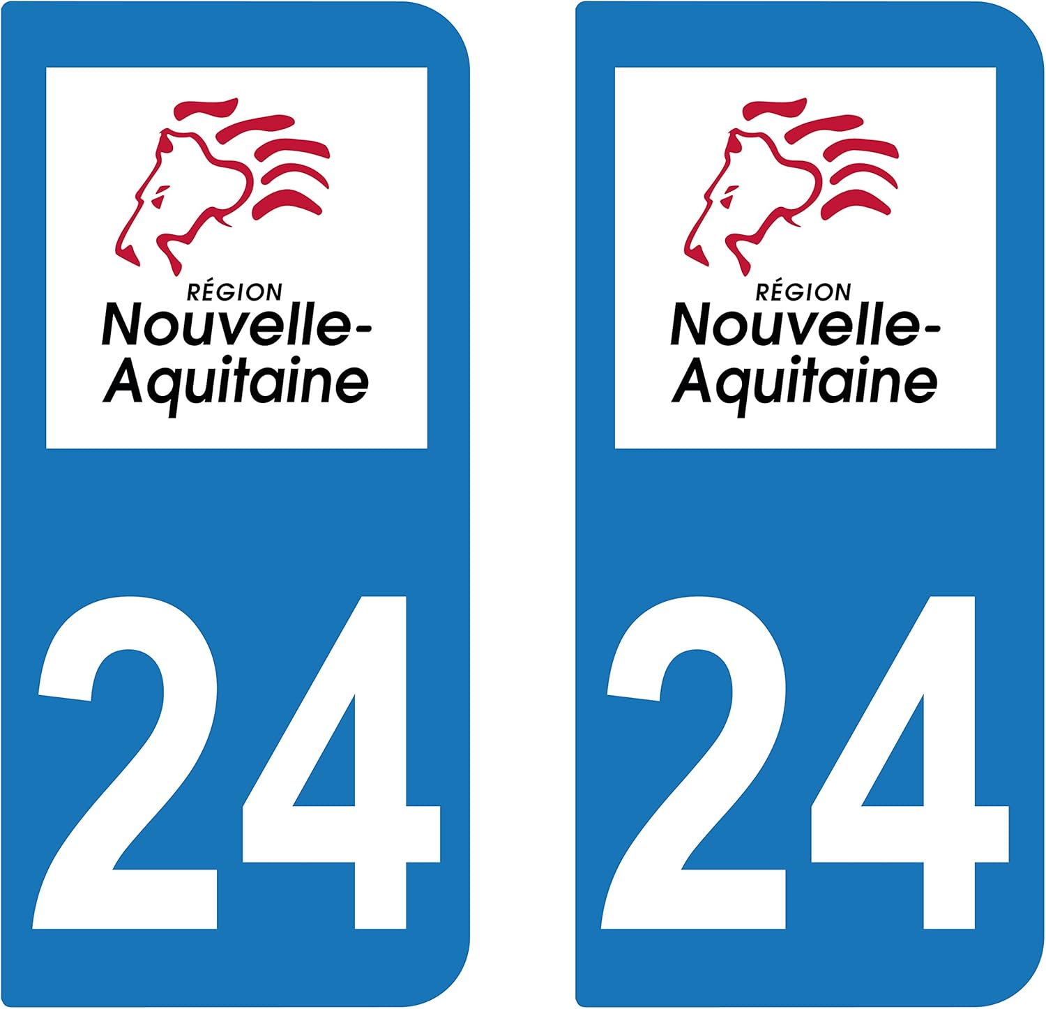 Aufkleber Embleme Region Aquitaine 2 Stickers Autocollant Plaque Immatriculation Departement 24 Si Consultancy Com