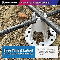 Sandbaggy Plastic Rebar Chair - Elevates 2-1/2" or