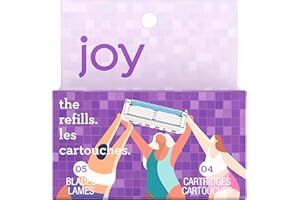 joy razor blade cartridge refill for women, 4 blade refills