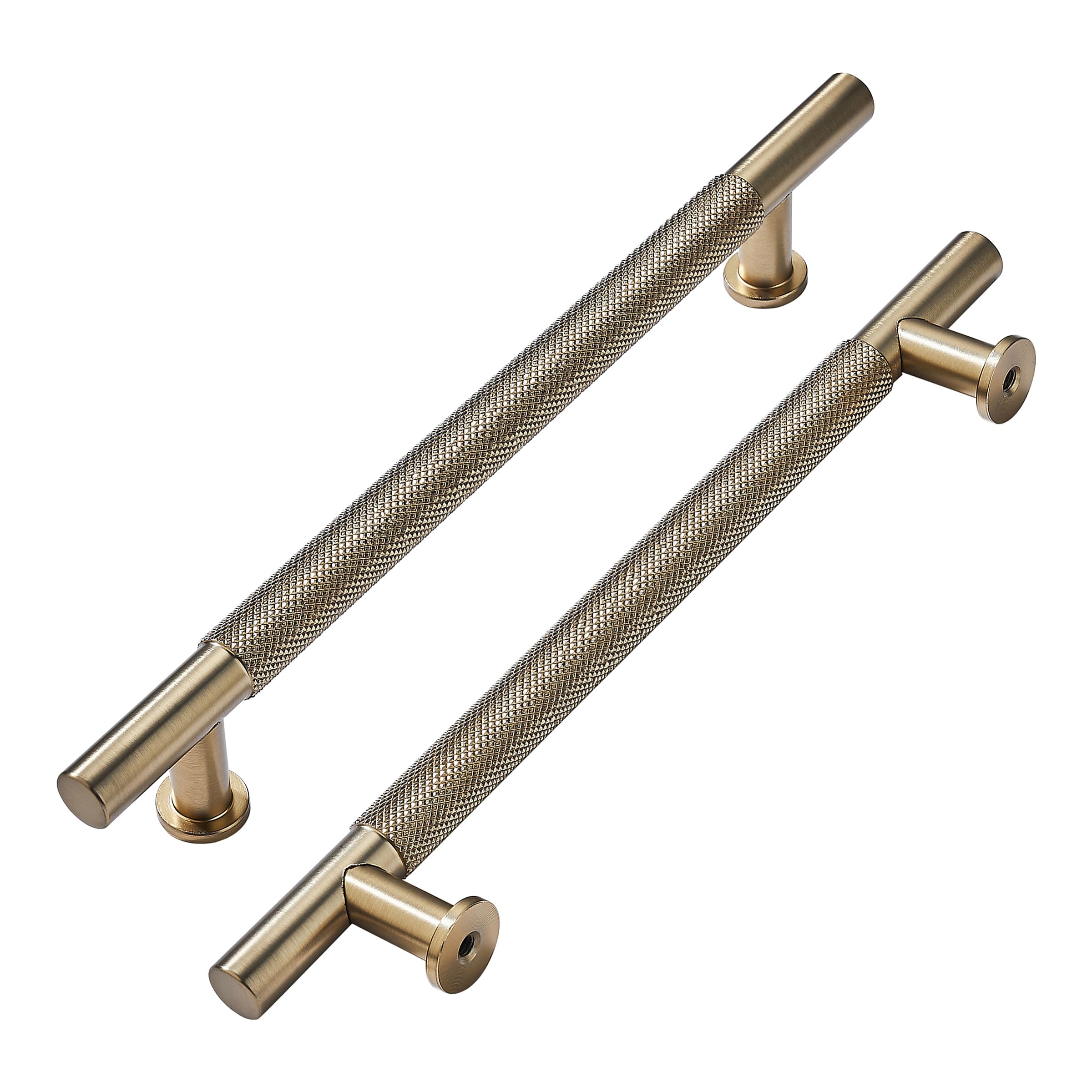 Photo 1 of khtumeware 5 Pack 12 Inch(305mm) Drawer Handles Knurled Antique Champagne Bronze Cabinet Pulls Drawer Pulls Kitchen Hardware Kitchen Handles for Cabinets Cupboard Handles