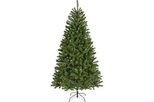 National Tree Company 6.5 ft (2.0m) Unlit North Valley Spruce Artificial Christmas Tree, 816 Tips, Includes Stand, Green