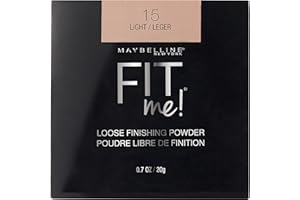 Maybelline Fit Me Loose Setting Powder, Face Powder and Finishing Makeup, Light, 1 Count
