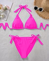 Women Plus Size Bikini Set - Two Piece Triangle