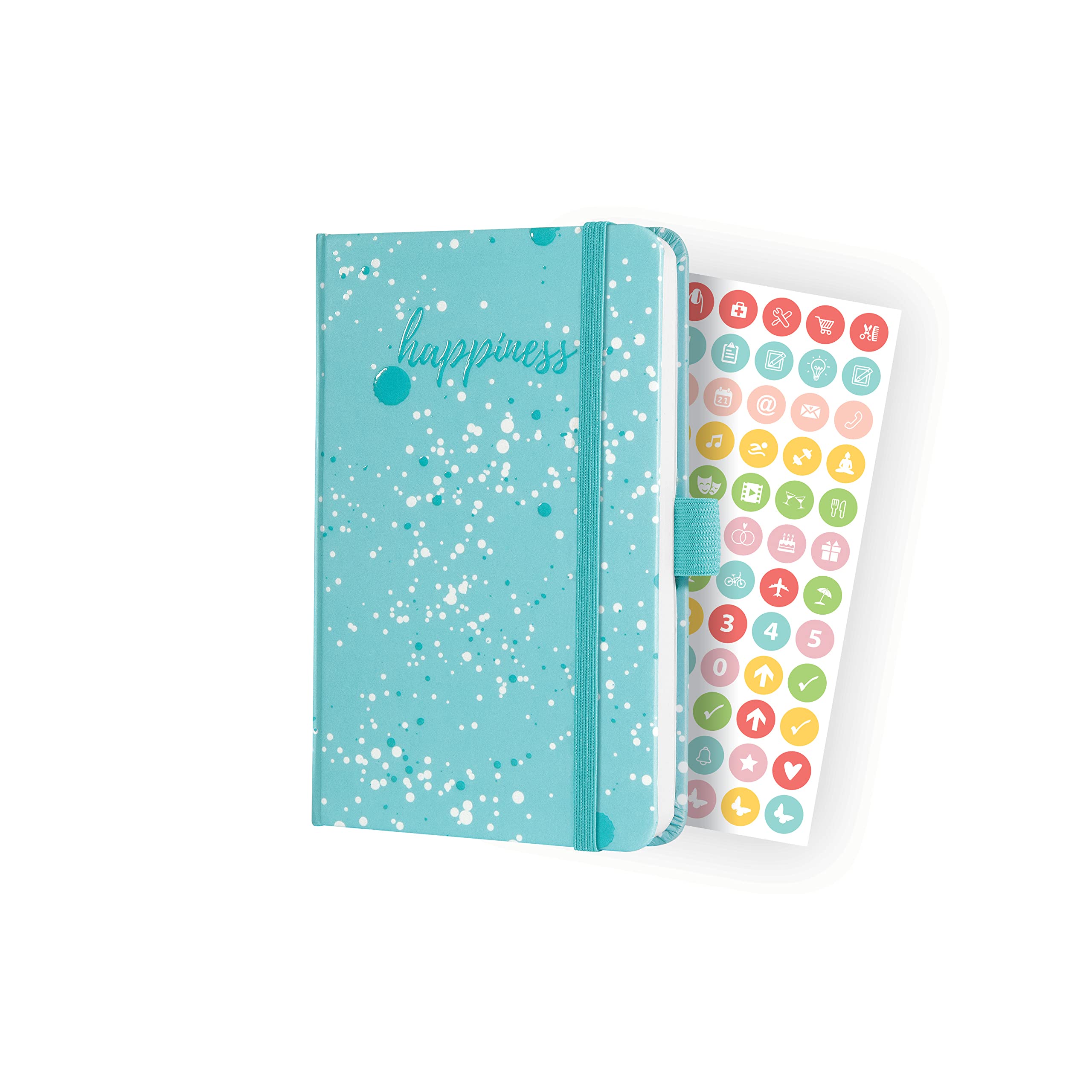 SIGEL J3302 Jolie Weekly diary 2023 - Blue Happiness - 9,5 x 15 cm - hardcover - 174 pages - light blue