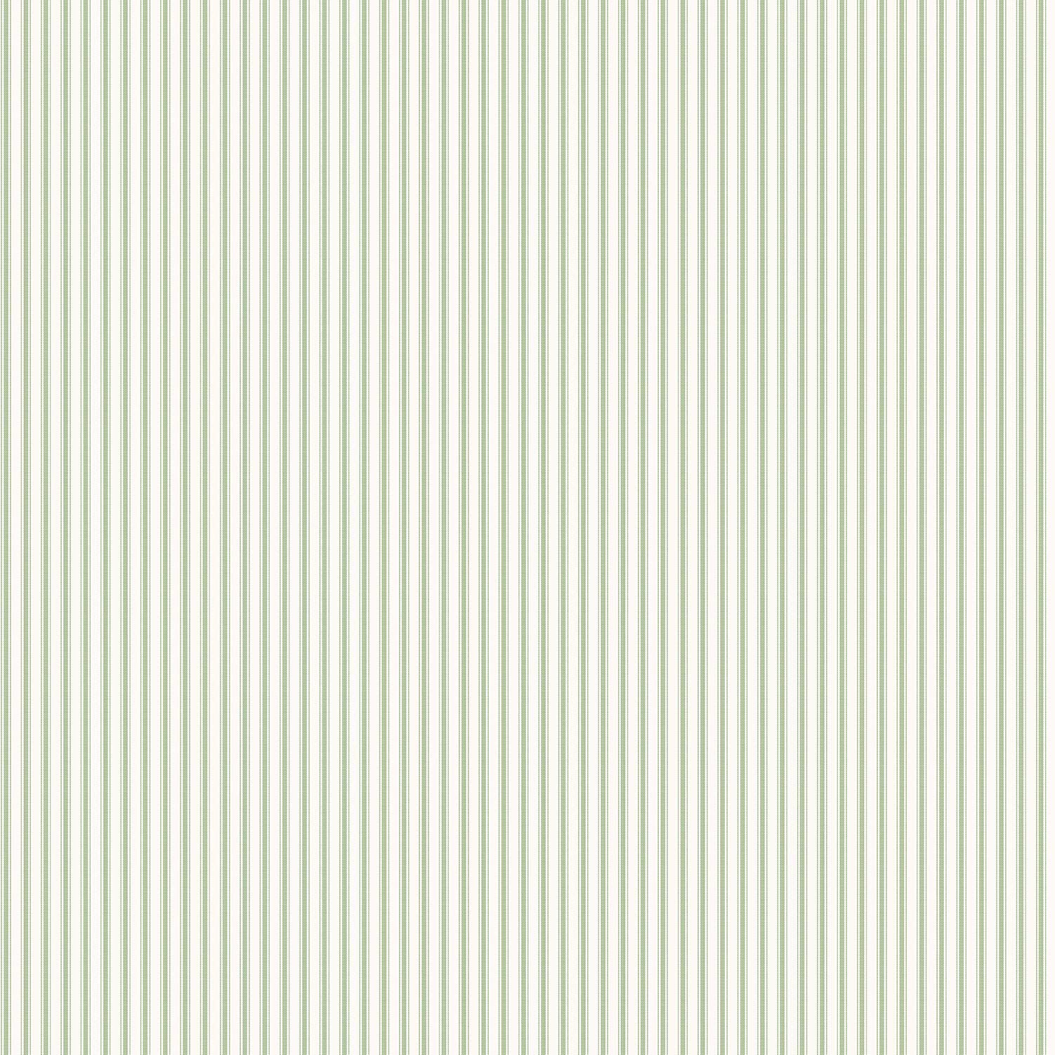 Galerie G67928 Miniatures 2 Double Stripe Design Wallpaper, Green/White, 10m x 53cm