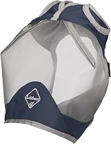 LeMieux Armour Shield Navy Fly Mask with Bamboo Lining Medium