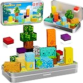 Pocket Cubes Magnetic Blocks &amp; Magnetic Tiles, 35 PCS Voxel Animal Magnetic Building Cubes Set, STEM Construction Toys for Kids Ages 4-8, Mini Travel Toys for Toddlers 3-5, Montessori Sensory Gifts