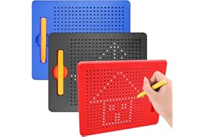 3 Pcs Magnetic Drawing Board, Steel Ball Doodle Board with Pen, Magnetic Drawing Pad Reusable Playboard for Painting, Sketch,