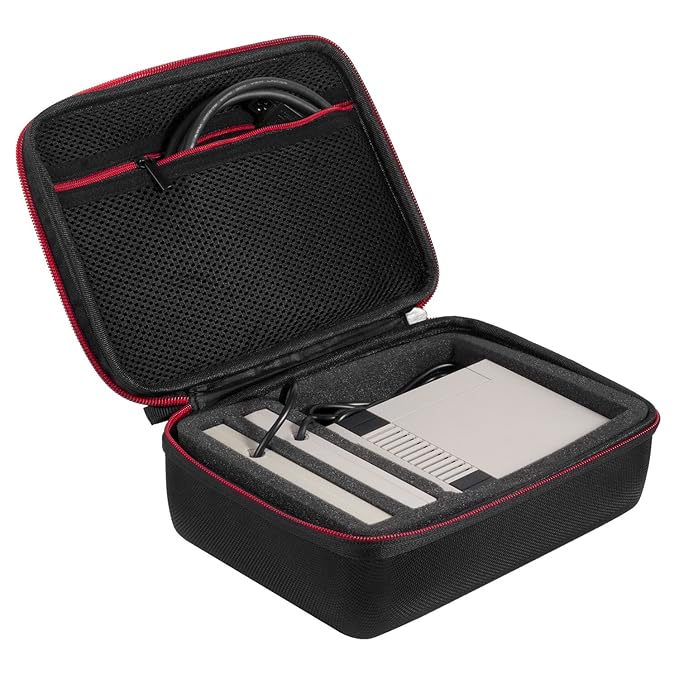 Keten NES Classic Mini Tasche (Schwarz), NES Classic Mini Tasche für Nintendo NES Classic Edition 2016 Konsole und Controller