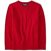 The Children's Place Boys Long Sleeve V-Neck Pullover Sweater