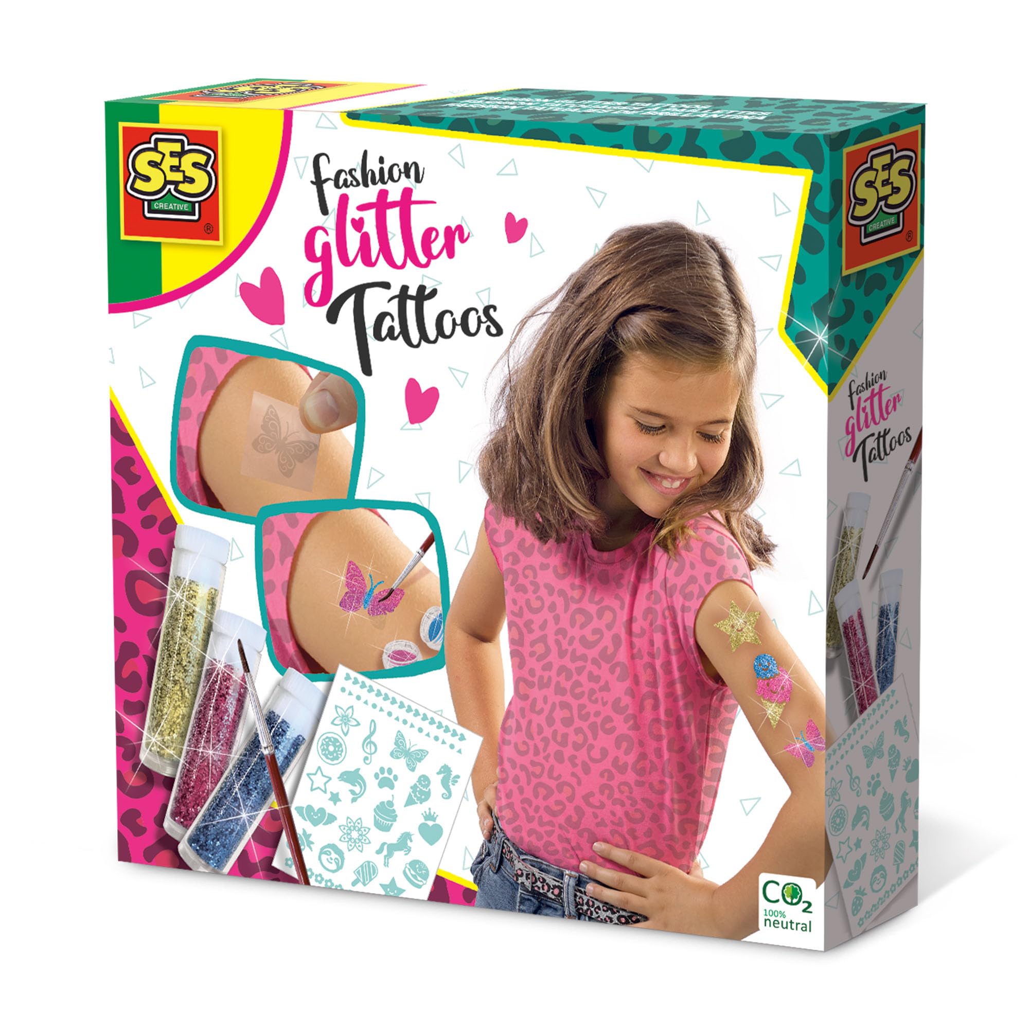 SES Creative 14142 Fashion Glitter Tattoos, Diverse Colours