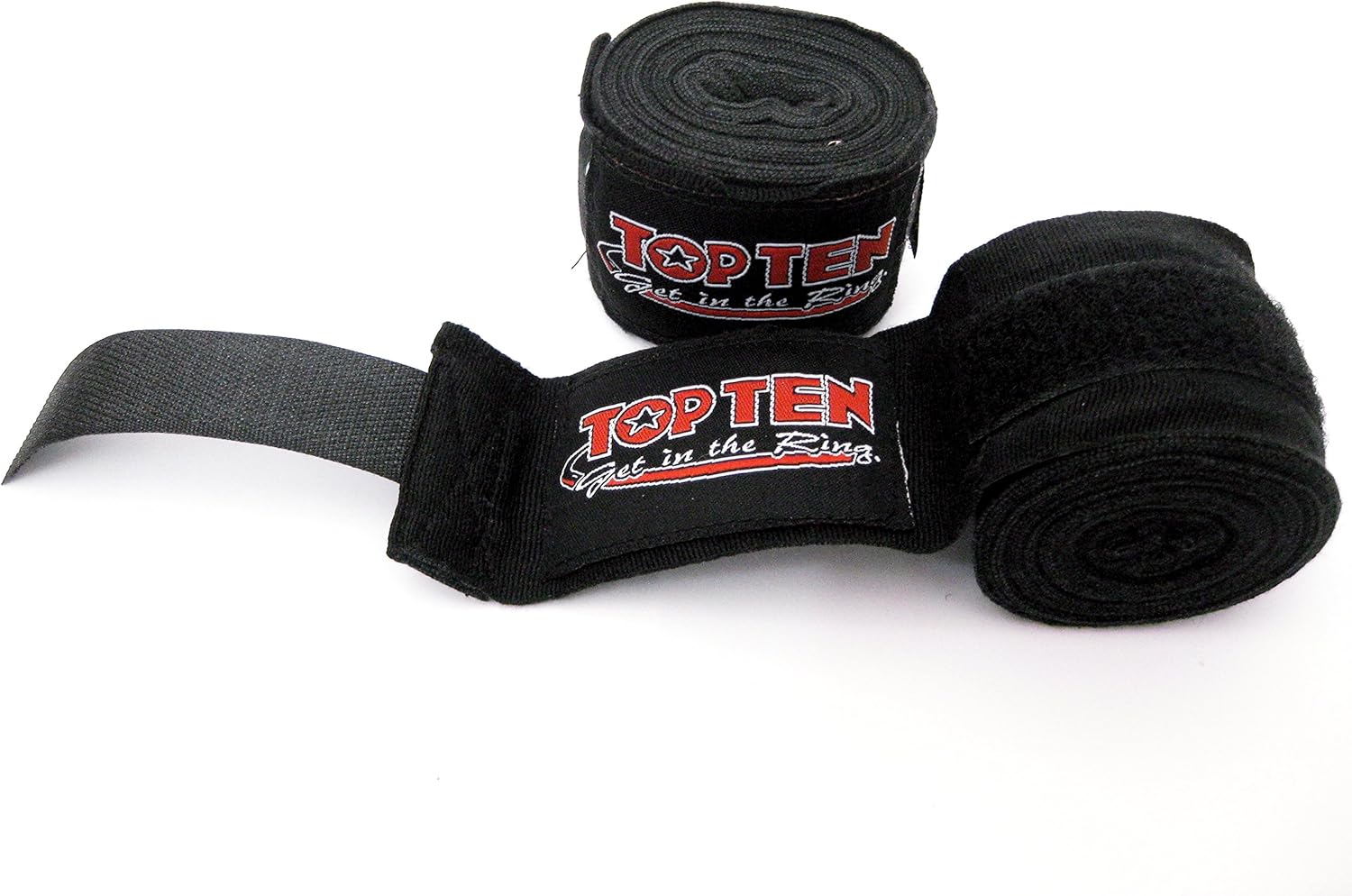 TOP Ten 4,5 m Boxbandagen AIBA Norm 450 cm schwarz Box Bandagen