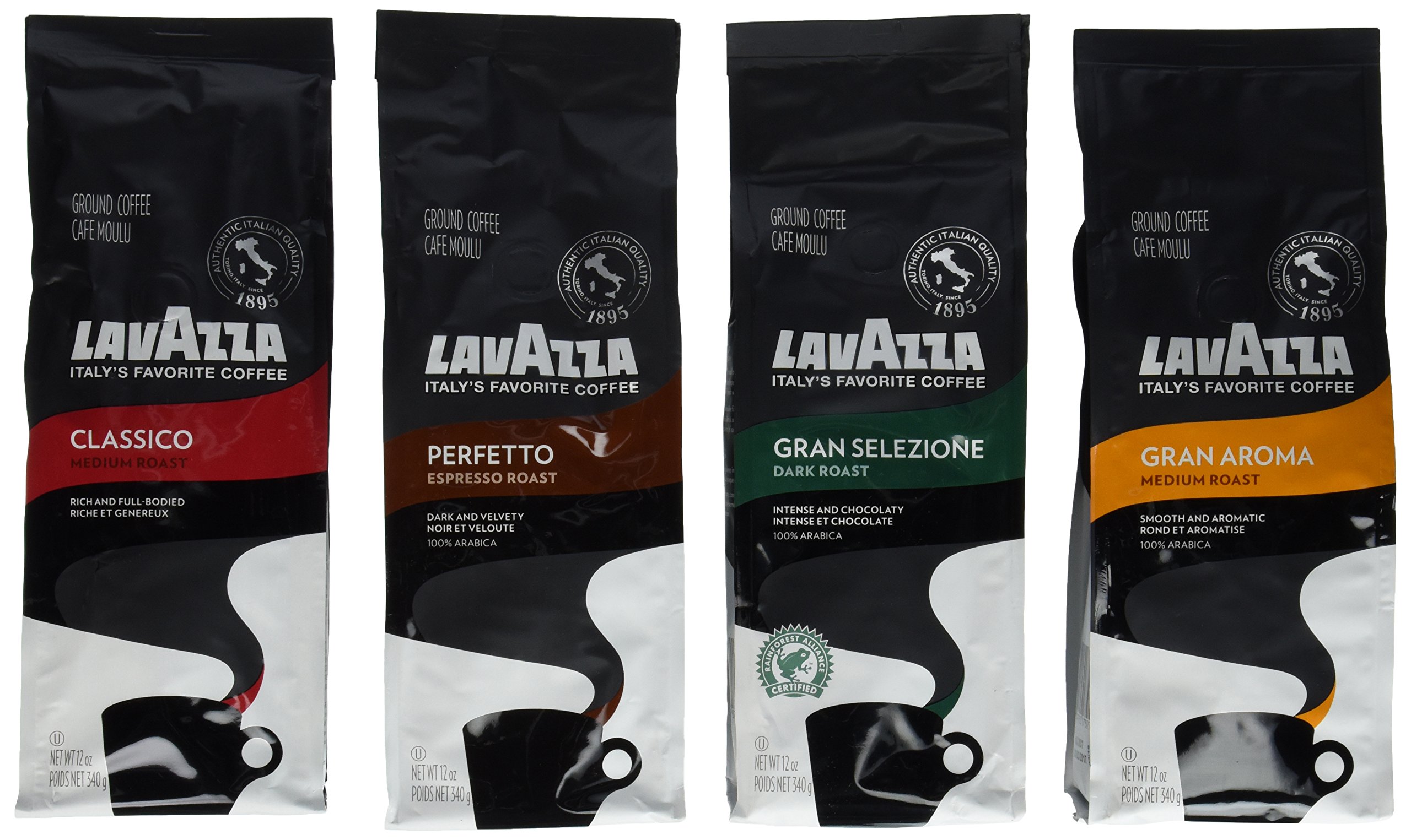 Lavazza Classico, Gran Aroma, Gran Selezione & Perfetto Ground Coffee