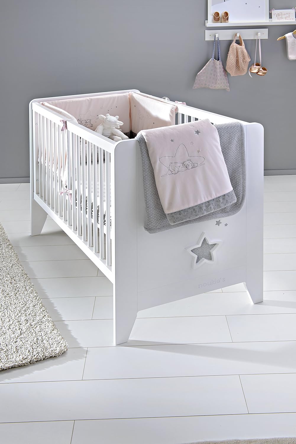 Noukies Couverture Poudre Detoiles 75x100cm Matelas Et Linge De Lit La Chambre De Bebe Centroarco Com