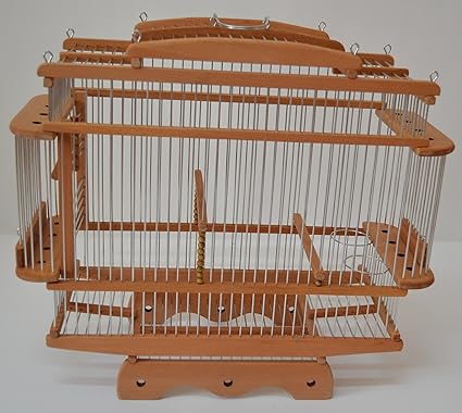 Cage à Oiseaux Bauer Bois Cage Harzer Traditionnelle Unique
