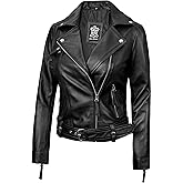 Decrum Women Leather Jacket – Real Lambskin Stylish Leather Jackets for Women