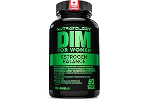 Nutratology® DIM Supplement For Women | Canadian-Made | Promotes Estrogen Balance & Metabolism - 200MG Per Capsule - Estrogen