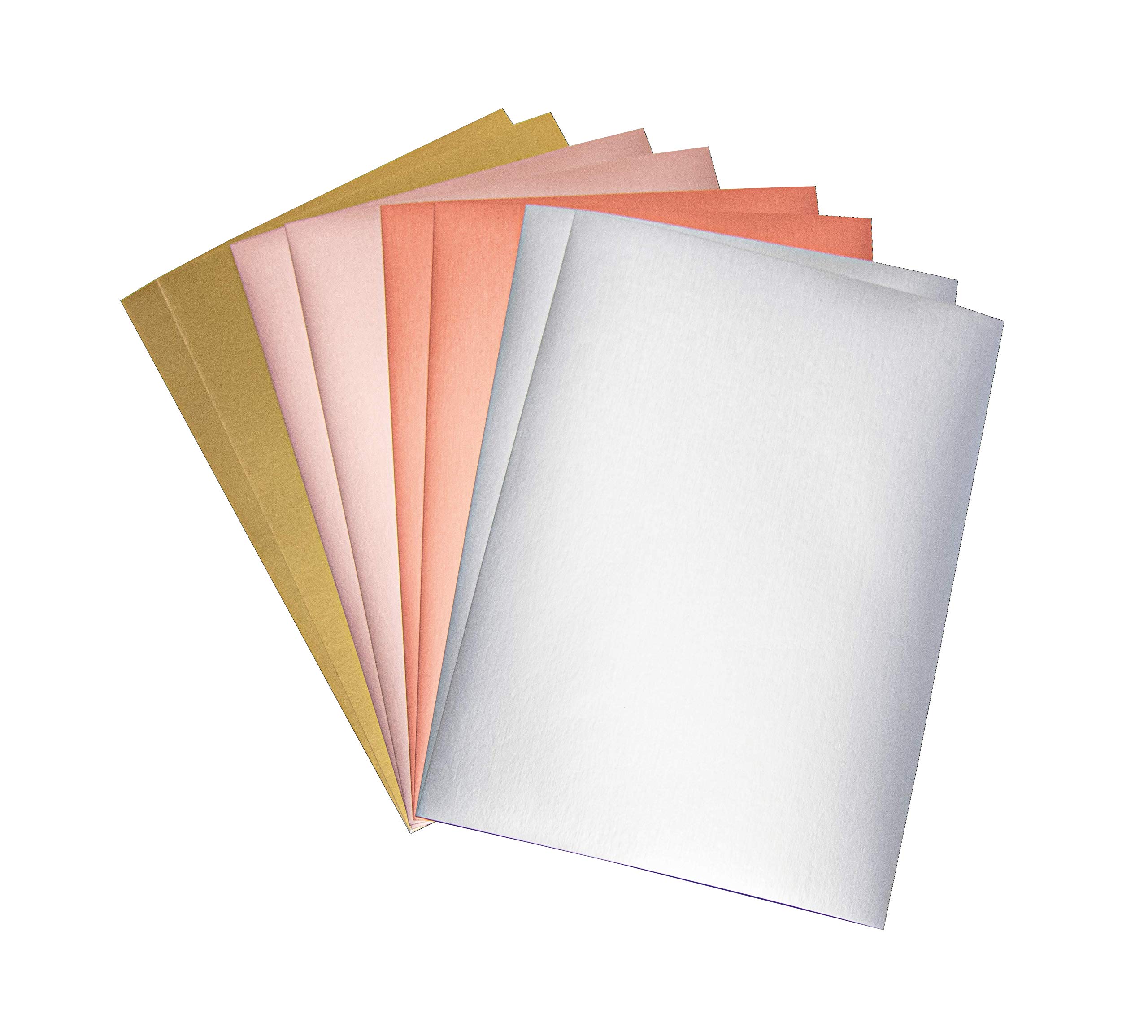 Rayher 67365000 Metallic Paper Sheets, Craft Paper for Scrapbooking, Card Making and Kids Craft, Assorted Colours, 21 cm x 29.7 cm