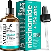 Artnaturals Niacinamide Face Serum, 10% Active Niacinamide with 1% Zinc PCA & Vitamin B3 - Hyaluronic Acid, Pore Reducer, Mineral Blemish Protection, 1 oz