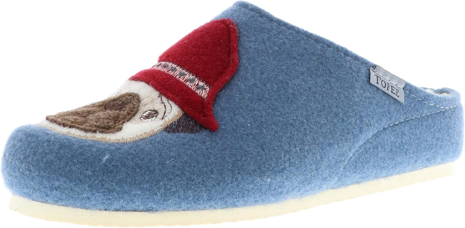 TOFEE Damen Hausschuhe Slipper Pantoffeln Pantoletten Naturwollfilz ...