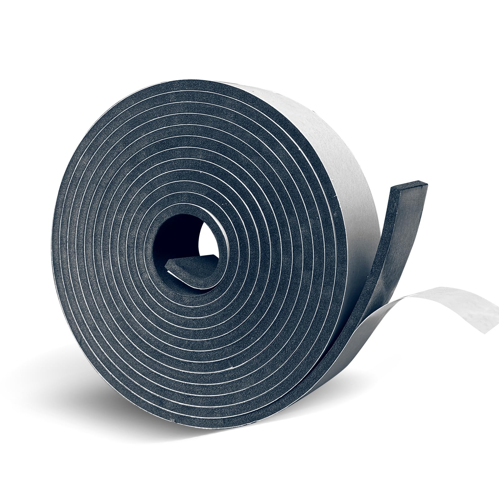 Photo 1 of Black Foam Weathe Stripping 2 inch Wide x 1/4 inch Thick,Closed Cell Foam Tape with Self-Adhesive,Single Sided Weatherstripping for Window, Door Seal,High Density Weatherstrip 16.5 Feet