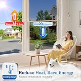 Lifetree One Way Window Film Privacy Heat Reflective Mirror 44.5x200cm Black view 4