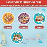 VELENTI 40 Pack Kids Birthday Invitations A5 Folding Envelope Design view 5